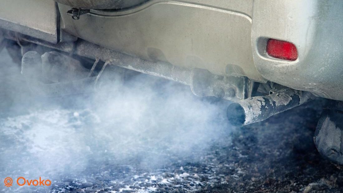 fum albastru diesel